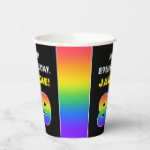 89. Geburtstag: Farbiger Regenbogen # 89, Individu Pappbecher (Links)