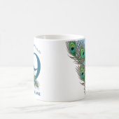 89. Geburtstag oder Jubiläum Pfauenfeder Kaffeetasse (Mittel)