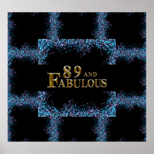 89. Geburtstag Poster (Vorne)