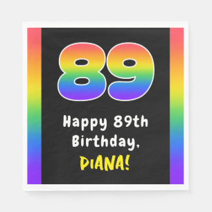 89. Geburtstag: Rainbow Spectrum # 89, Individuell Serviette