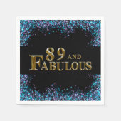 89. Geburtstag Serviette (Vorderseite)