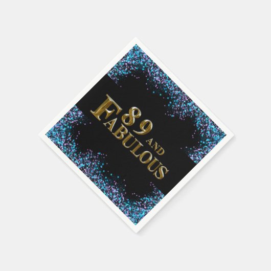 89. Geburtstag Serviette (Ecke)