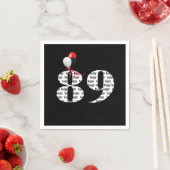 89. Geburtstagsballons Serviette (Beispiel)