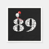 89. Geburtstagsballons Serviette (Vorderseite)