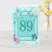 89. Geburtstagskarte mit Blume Karte (Gelbe Blume)