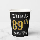 89. Geburtstagsparty - Extravagantes Drehbuch, Imi Pappbecher (Rückseite)