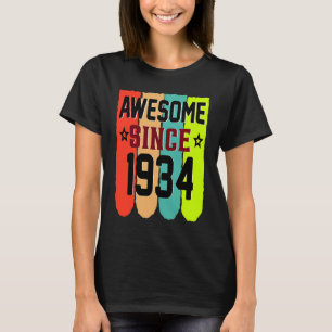 89 Jahre Vintag 1934 89. Geburtstag T-Shirt