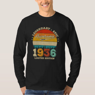 89-jähriger Tag 1936 Phantastisches 89. Geburtstag T-Shirt