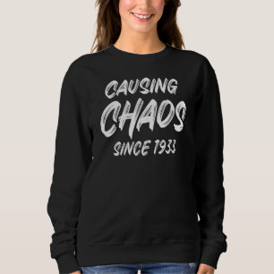 89-jähriges sarkastisches Humorisches Gepäck 1933 Sweatshirt