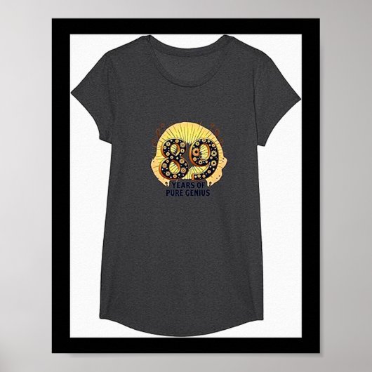 89 Years Of Pure Genius Birthday Gift For Intellec Poster (Vorne)