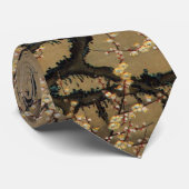 8. 梅 晧 月, 若 花 Mond- und Pflaumenblüten 図 Jakuchū Krawatte (Gerollt)