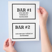 8 1/2 x 11" Flyer für Süßigkeiten-Bar (Hand)