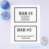 8 1/2 x 11" Flyer für Süßigkeiten-Bar (Einzeln)