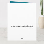 8 1/2" X 11" kundengerechte Grußkarte, Pelikan Karte (Rückseite)