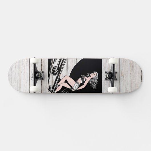 8 1/8" Board Babe Design Skateboard Deck (Horizontal)