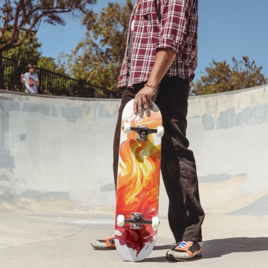 8 1/8" Flammenskateboard Skateboard (Außenbereich 2)