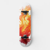 8 1/8" Flammenskateboard Skateboard (Vorderseite)