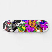 8 1/8" Graffiti Design Skateboard Deck (Horizontal)