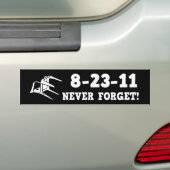 8-23-11 vergessen Sie nie! Autoaufkleber (Auf Auto)