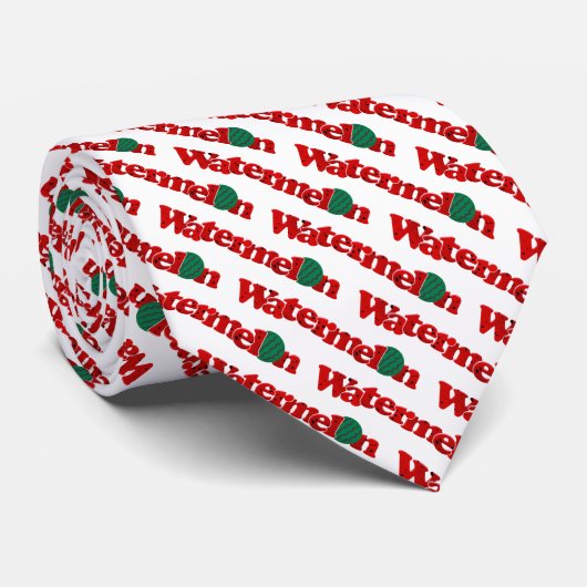 8-3 Watermelon Day Krawatte (Gerollt)