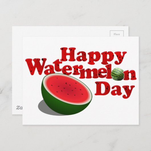8-3 Watermelon Day Postkarte (Vorne/Hinten)