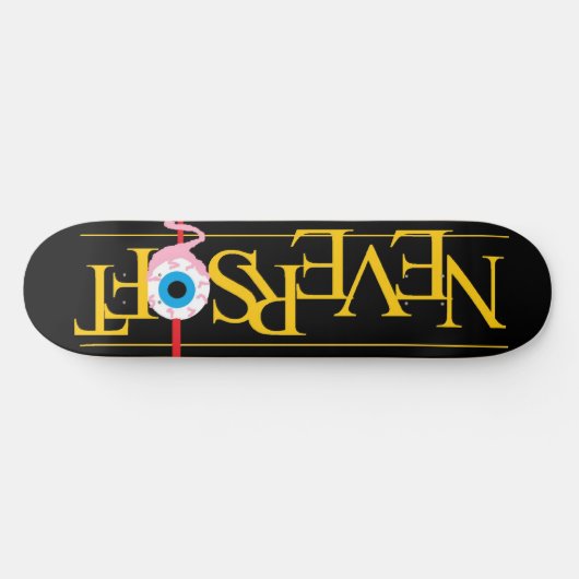 8.5 Cartoon Style Neversoft Logo Deck Skateboard (Horizontal)