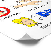 8.5 "x11" BLEIBE GUT-Poster Poster (Ecke)