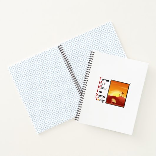 8.5 x11 Christ Acronym Spiral Notebook Notizblock (Innenseite)
