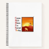 8.5 x11 Christ Acronym Spiral Notebook Notizblock (Vorderseite)