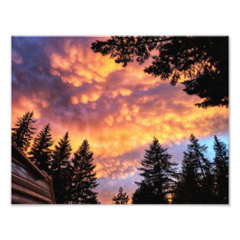 8.5 "x11"-Foto drucken | | Mammatus Cloud Sunset Fotodruck