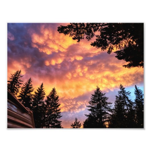 8.5 "x11"-Foto drucken | | Mammatus Cloud Sunset Fotodruck (Vorne)