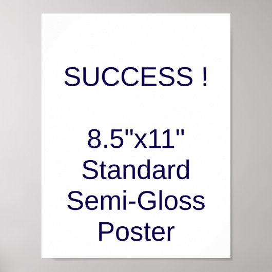 8,5"x11" Standardposter Halbmatt Poster (Vorne)