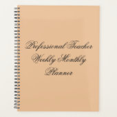 8.5"x11" Wendelwochenplaner Planer (Vorderseite)