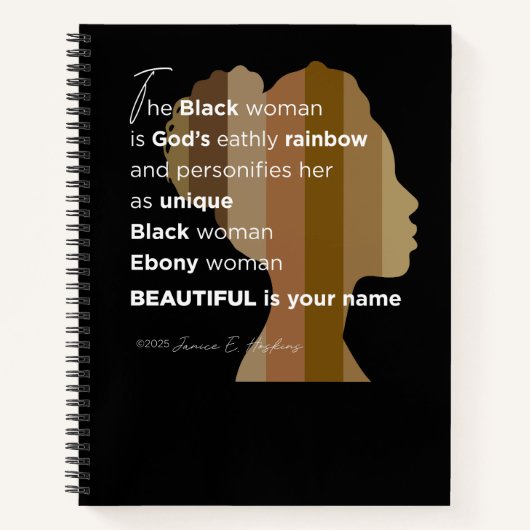 8.5" x 11" Deluxe Spiral Notebook Notizblock (Vorderseite)