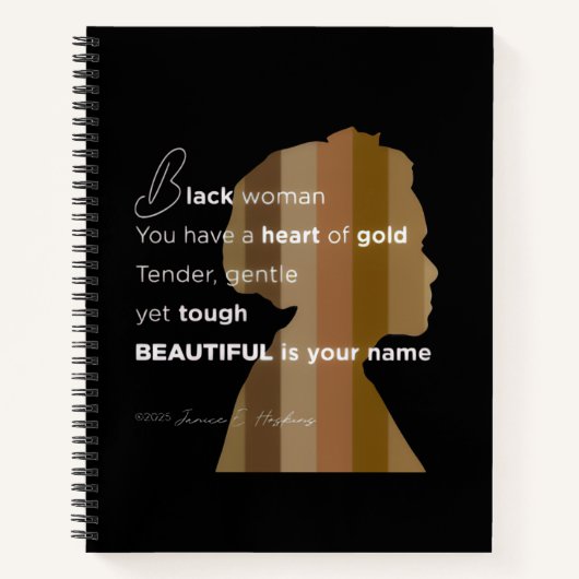 8.5" x 11" Deluxe Spiral Notebook Notizblock (Vorderseite)