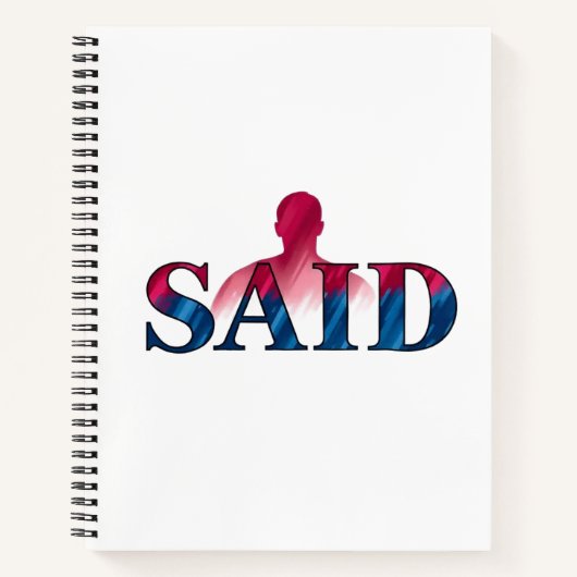 8,5" x 11" Deluxe Spiral Notebook Notizblock (Vorderseite)