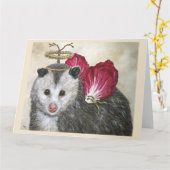 8.5 x 11 Faltkarte (Engel-Dan) Karte (Gelbe Blume)