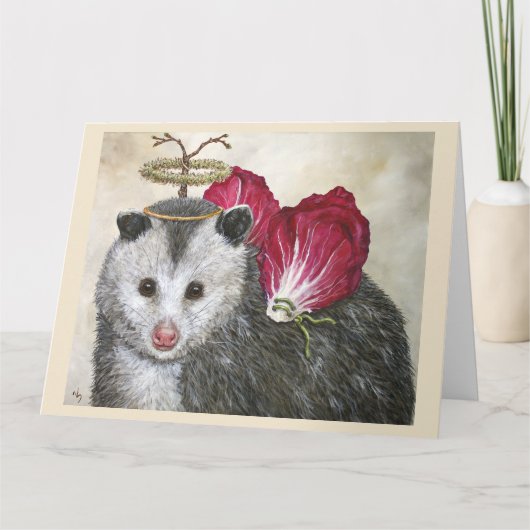 8.5 x 11 Faltkarte (Engel-Dan) Karte (Vorderseite)