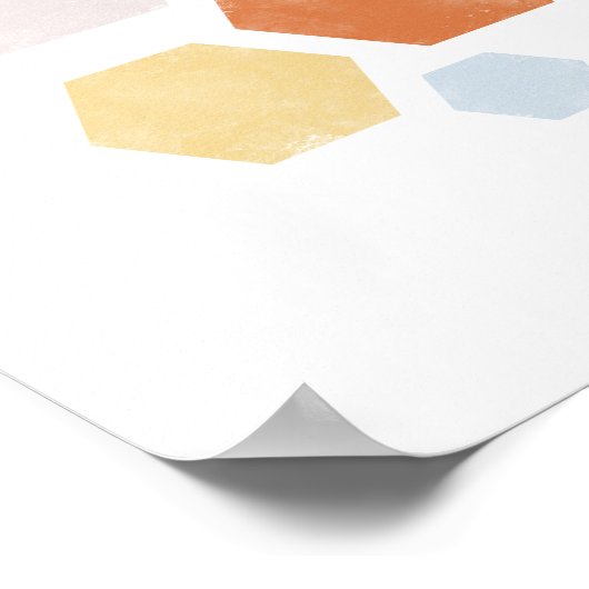 8,5" x 11", farbiges Shape-Poster Poster (Ecke)