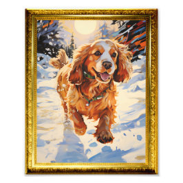 8,5 x 11 Foto Wall Art Cocker Spanischer Hund