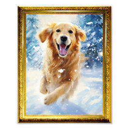 8,5 x 11 Foto Wall Art Golden Retriever Dog