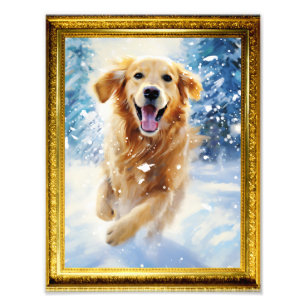 8,5 x 11 Foto Wall Art Golden Retriever Dog