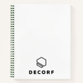 8,5" x 11" Green Spiral Notebook Notizblock (Vorderseite)