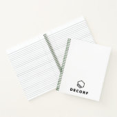 8,5" x 11" Green Spiral Notebook Notizblock (Innenseite)