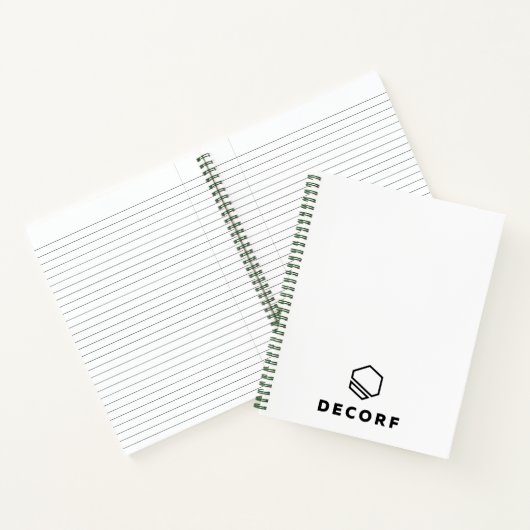 8,5" x 11" Green Spiral Notebook Notizblock (Innenseite)