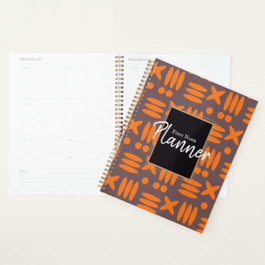 (8,5" x 11"), Hardcover, Black Spiral Planner Planer (Anzeige)