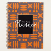 (8,5" x 11"), Hardcover, Black Spiral Planner Planer (Vorderseite)