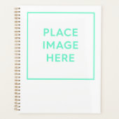 (8,5" x 11"), Hardcover, Gold Spiral Planner Planer (Vorderseite)