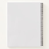 8,5" x 11" Hardcover Spiral Notebook Notizblock (Rückseite)