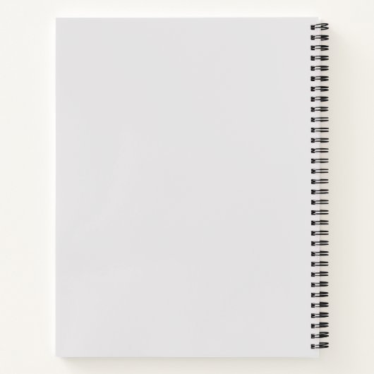 8,5" x 11" Hardcover Spiral Notebook Notizblock (Rückseite)